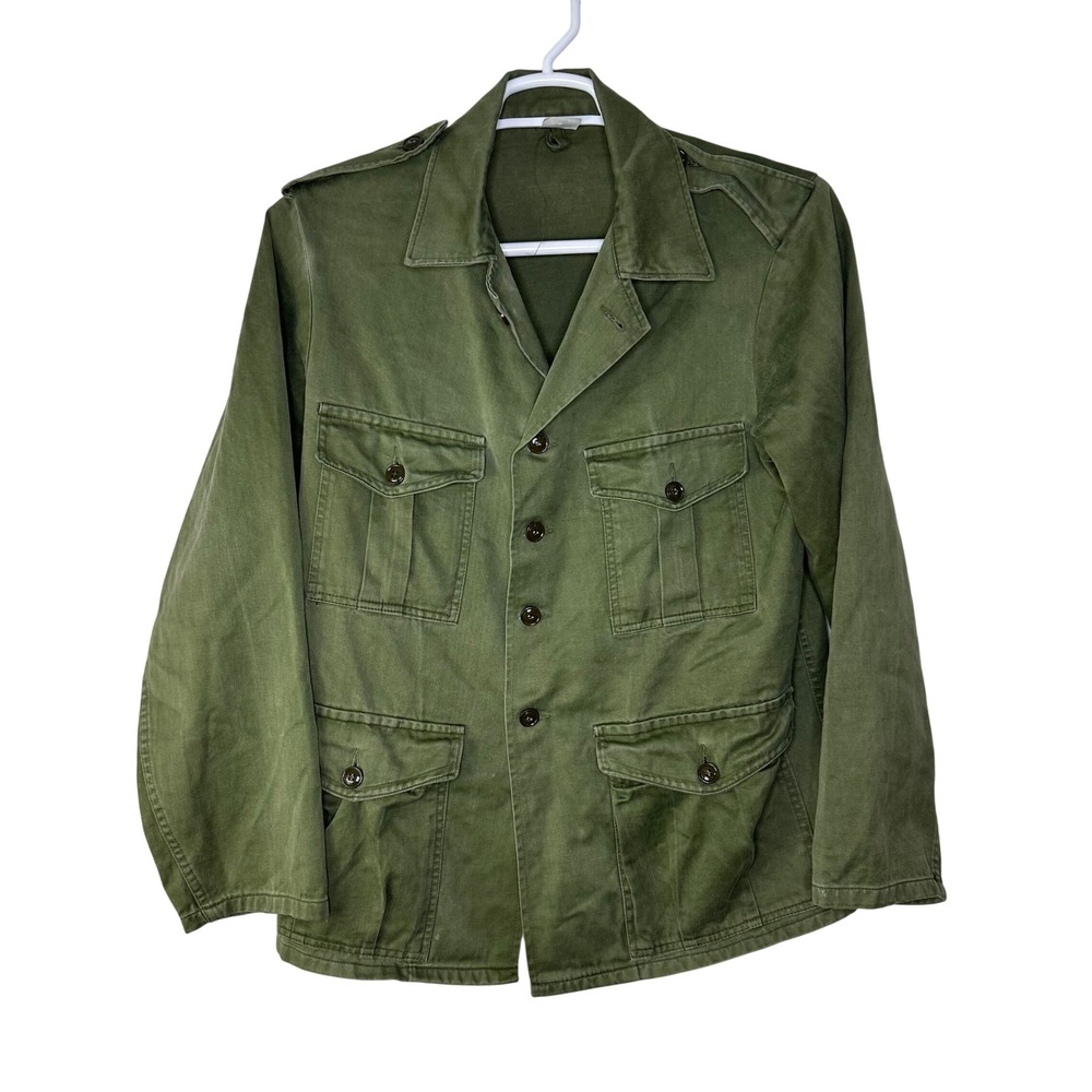 VTG Mc Gonnell Bros 1987 Irish Military Field Jungle Jacket Green 42R Utility